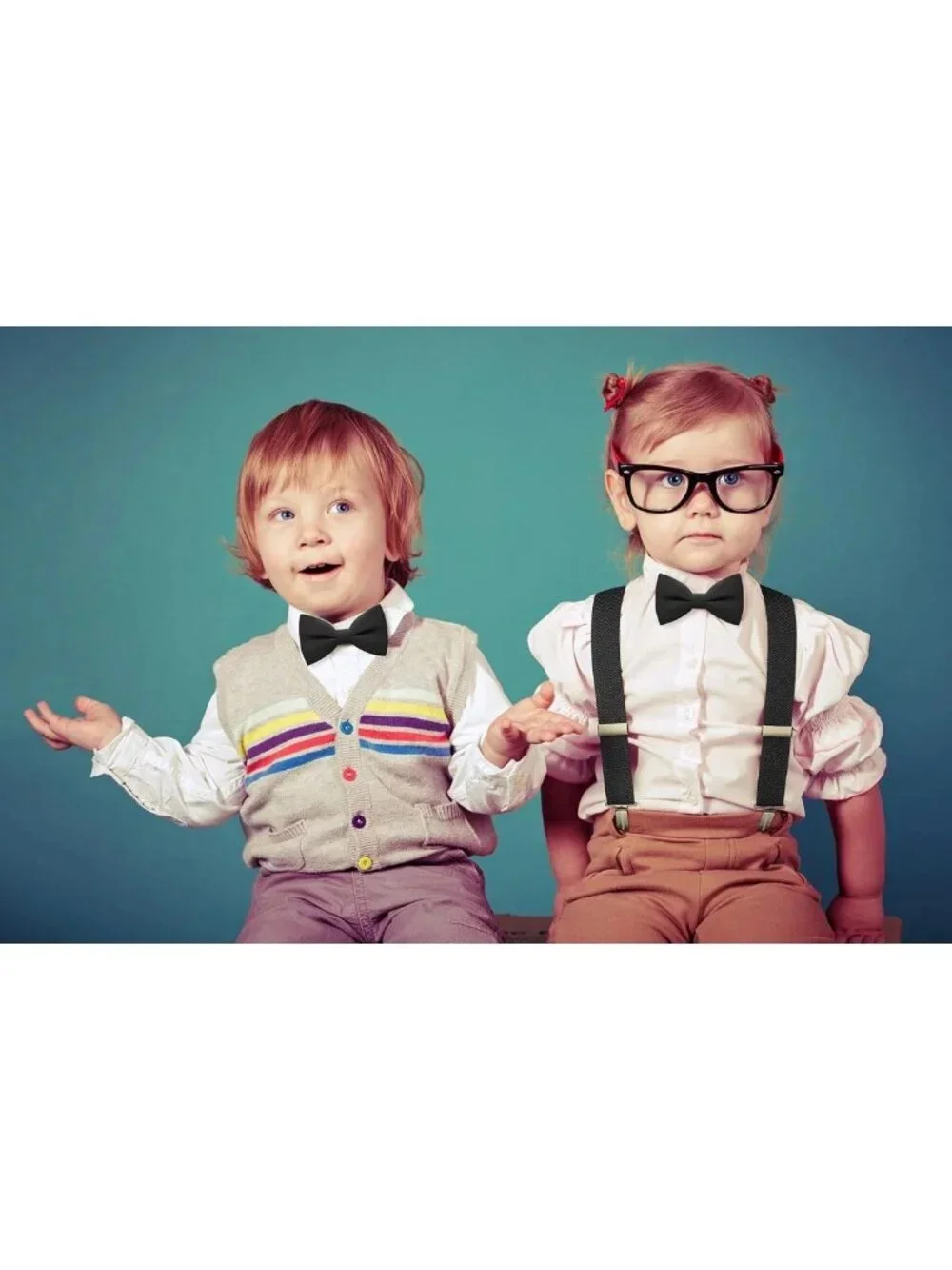 Pre-Tied Clip-On Bow Ties for Men & Boys | Solid Color Formal Wear Accessories